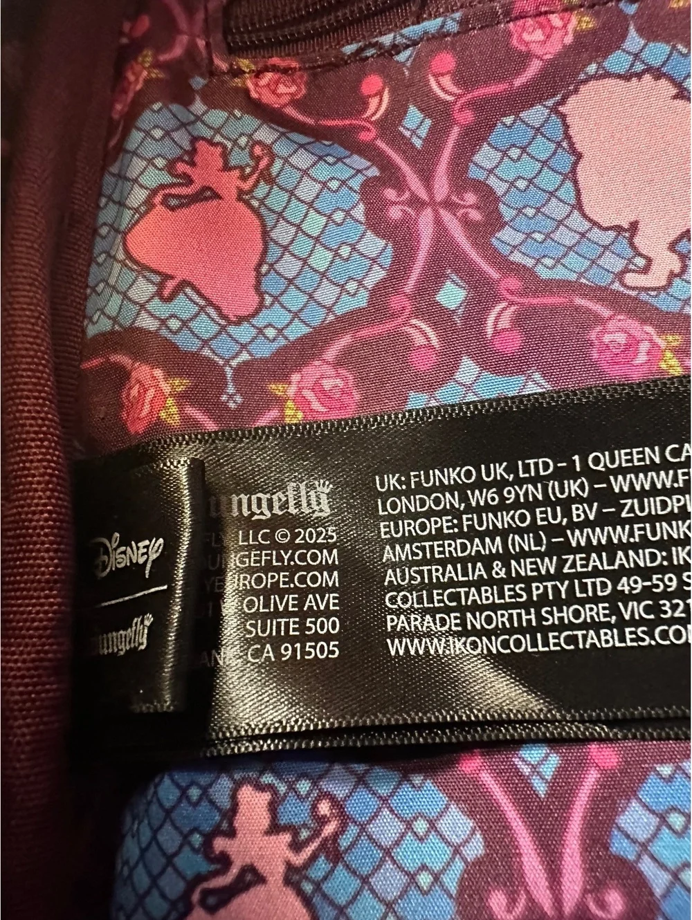 Loungefly Disney Beauty and the Beast Belle Stained Glass Mini Backpack